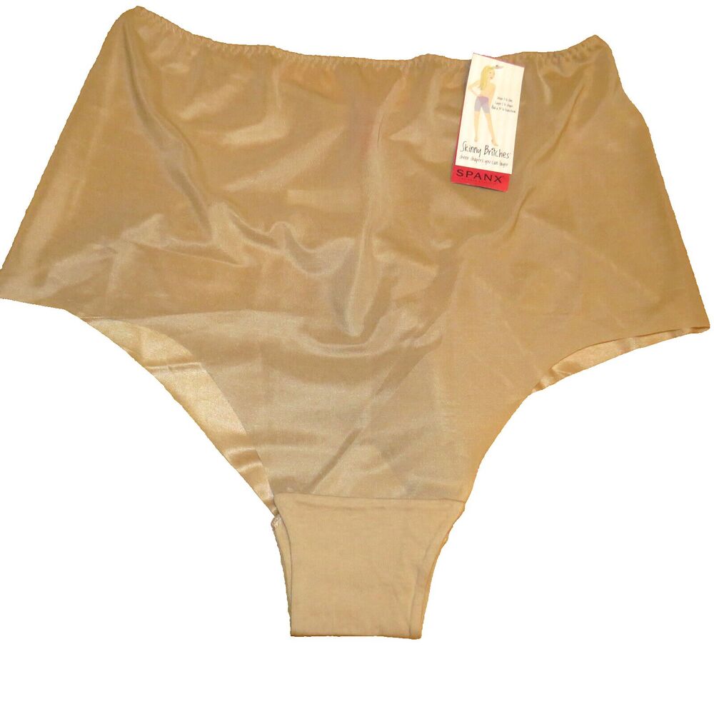 Spanx Skinny Britches Nylon Blend Cheeky Hipster Panties In Nude Plus Size 3X